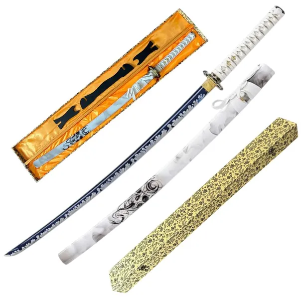 Profesj Ostry Miecz Katana Ponury Żniwiarz Stal1095 Stojak Skrzynia GXSW-05