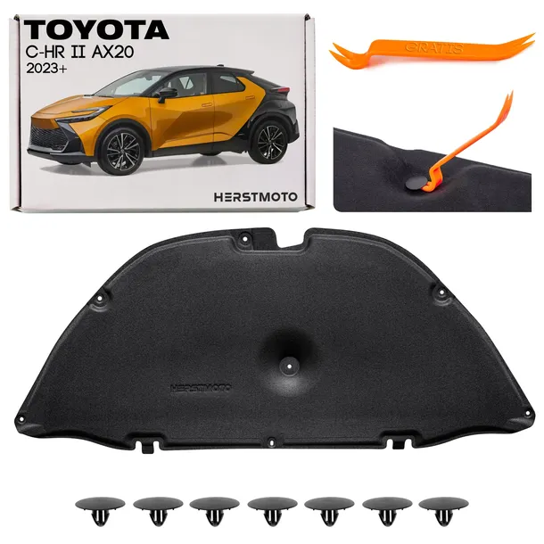 TOYOTA C-HR II AX20 2023+ WYGŁUSZENIE MASKI Z KOMPLETEM SPINEK 53341-F4050