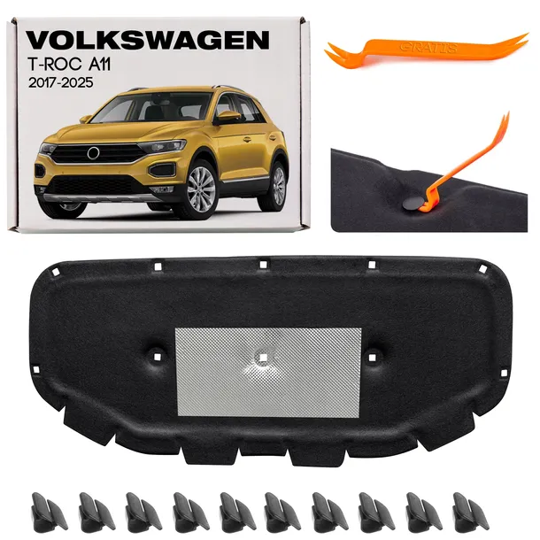 VOLKSWAGEN T-ROC A11 2017-2025 WYGŁUSZENIE MASKI 2GA863831