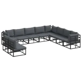 zestaw-sof-na-ogrod-z-poduszka-10-pcs-czarny-aluminium