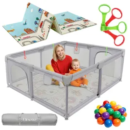 kojec-dzieciecy-z-mata-piankowa-140x140-cm-suchy-basen-uchwyty-i-50-pilek