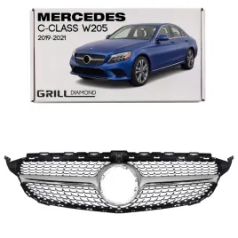 mercedes-c-class-w205-2019-2021-po-liftingu-z-kamera-grill-diamond-srebrny