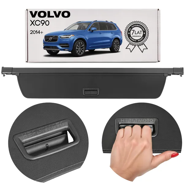 VOLVO XC90 II 2014+ CZARNA ROLETA BAGAŻNIKA 39825218