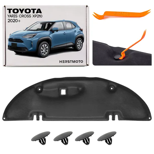 TOYOTA YARIS CROSS XP210 2020+ WYGŁUSZENIE MASKI + SPINKI 533410D380
