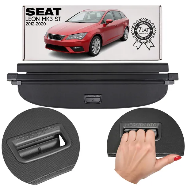 SEAT LEON MK3 III ST 2012-2020 KOMBI ROLETA BAGAŻNIKA CZARNA 5F9867811B