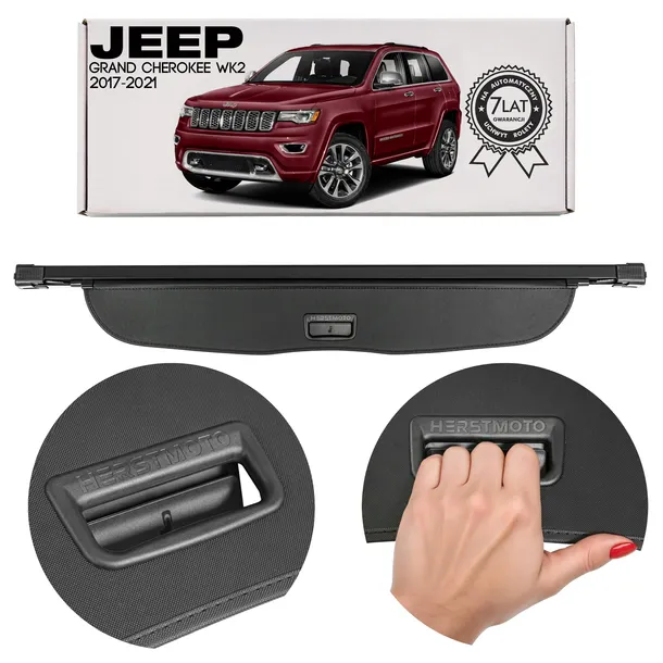JEEP GRAND CHEROKEE IV WK2 2017-2021 ROLETA BAGAŻNIKA CZARNA 6FW02DX9AC