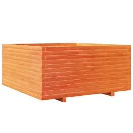donica-ogrodowa-woskowy-braz-100x100x495-cm-drewno-sosnowe