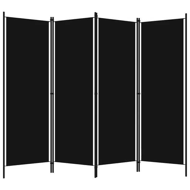 parawan-4-panelowy-czarny-200-x-180-cm-stan-nowy