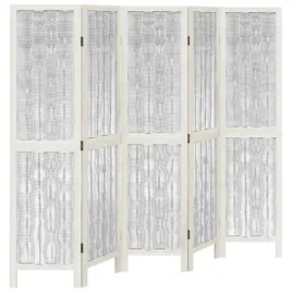 parawan-pokojowy-5-panelowy-bialy-lite-drewno-paulowni