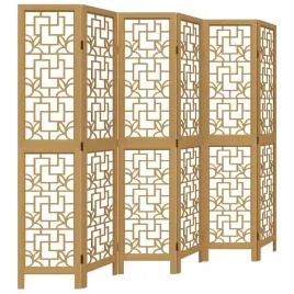 parawan-pokojowy-6-panelowy-brazowy-lite-drewno-paulowni