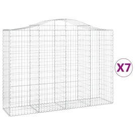 kosze-gabionowe-7-szt-200x50x140-160-cm-galwanizowane-zelazo