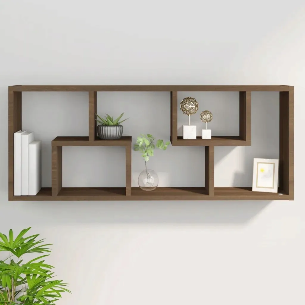 polka-scienna-brazowy-dab-36x16x90-cm