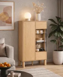 witryna-z-przeszkleniem-dwudrzwiowa-szerokosc-89-cm-dab-bookmatch-styl-skan