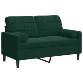 2-osobowa-sofa-z-poduszkami-ciemnozielona-120-cm