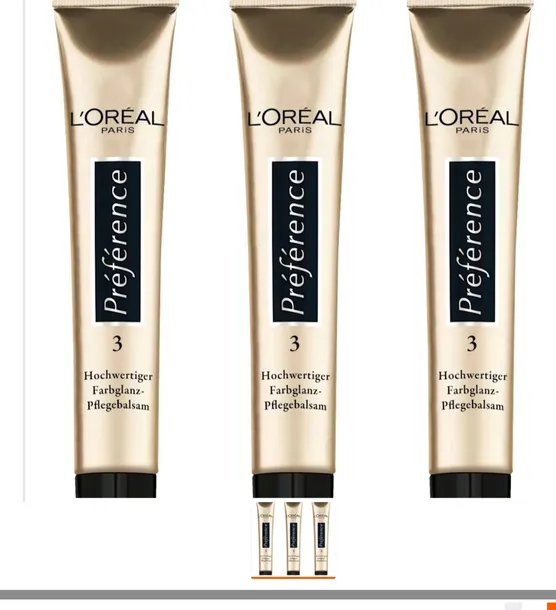 LOREAL PREFERENCE ODŻYWKA DO WŁOSÓW BALSAM 3 SZTUKI x 54ml Z NIEMIEC