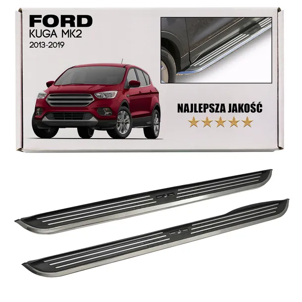 FORD KUGA MK2 II 2013-2019 STOPNIE BOCZNE PROGI LISTWY + ŚRUBY