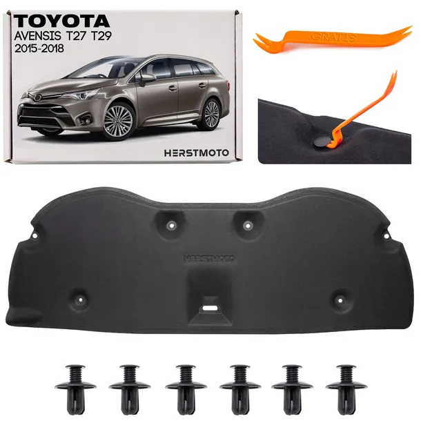 TOYOTA AVENSIS III T27 T29 2015-2018 WYGŁUSZENIE MASKI 5334105050 + SPINKI