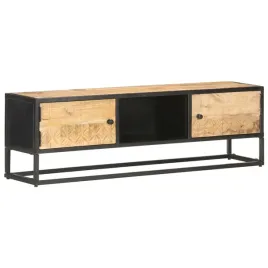 szafka-tv-z-drzwiczkami-130x30x40-cm-surowe-drewno-mango