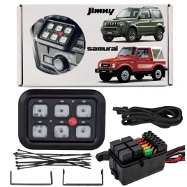 suzuki-jimny-samurai-zespol-przelacznikow-offroad-led-panel-6-przewodow