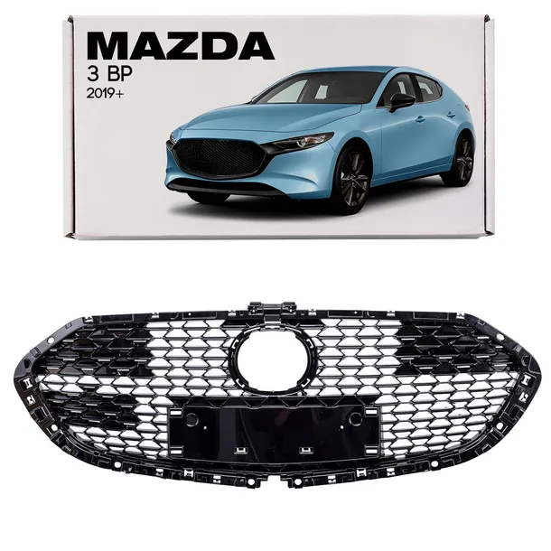 MAZDA 3 IV BP 2019+ ATRAPA CHŁODNICY GRILL PRZEDNI CZARNY BCKA50711