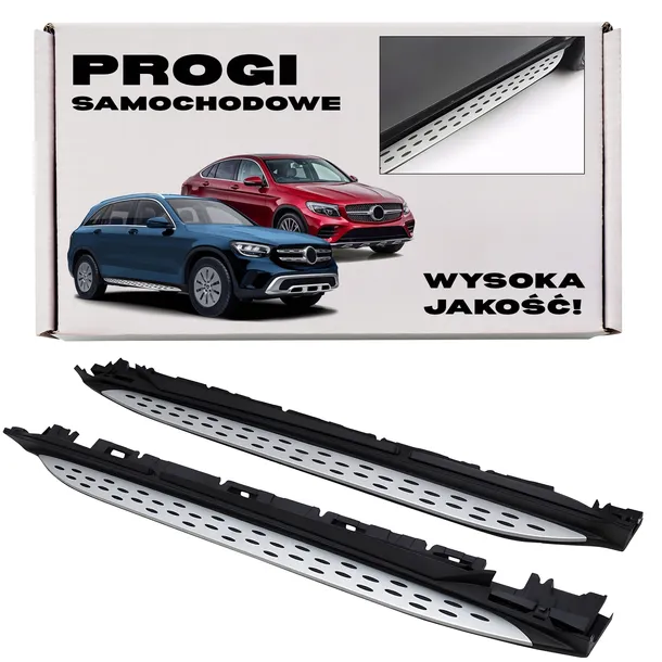 MERCEDES GLC X253 C253 2015-22 BOCZNE PROGI SAMOCHODOWE A2535200600 + ŚRUBY