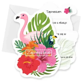 zaproszenia-hawaje-aloha-flaming-i-tukan-10x145-cm-6-szt