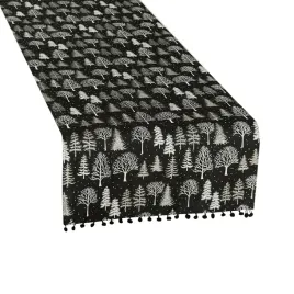bieznik-swiateczny-z-pomponami-40x140-zimowa-magia-czarny-010