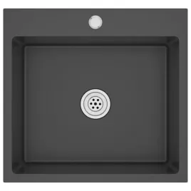 recznie-robiony-zlew-kuchenny-czarny-stal-nierdzewna