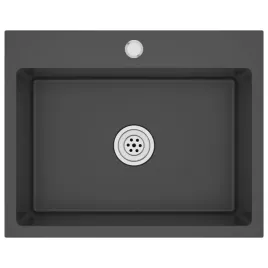 recznie-robiony-zlew-kuchenny-czarny-stal-nierdzewna
