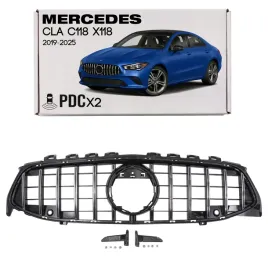 mercedes-cla-c118-x118-2019-2025-pdc-x2-grill-gt-panamericana-srebrny