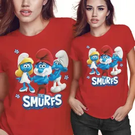 koszulka-damska-kobieca-t-shirt-smerfy-s-prezent-jakosc