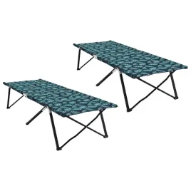 skladane-lozko-kempingowe-2-pcs-wzor-w-liscie-206-x-76-x-74-cm