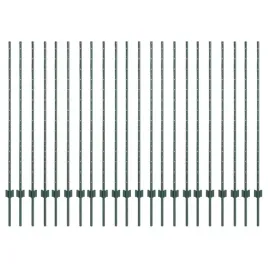 slupki-ogrodzeniowe-22-pcs-zielony-180-cm-stal