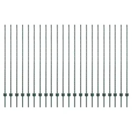 slupki-ogrodzeniowe-22-pcs-zielony-200-cm-stal