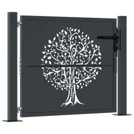 furtka-ogrodowa-antracytowa-105x105-cm-stal-motyw-drzewa