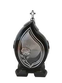 znicz-kapliczka-czarna-lezka-srebrna-z-roza-38-cm