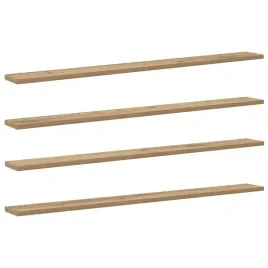 polka-na-ksiazki-4-pcs-brazowy-100-x-10-x-1-5-cm