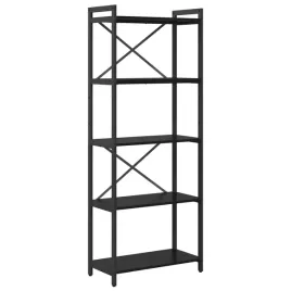 polka-na-ksiazki-czarny-dab-60-x-30-x-153-cm