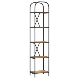 polka-na-ksiazki-stare-drewno-40-x-30-x-183-cm