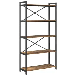polka-na-ksiazki-stare-drewno-80-x-30-x-153-cm