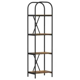 polka-na-ksiazki-wedzony-dab-40-x-30-x-146-cm