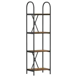 polka-na-ksiazki-wedzony-dab-40-x-30-x-146-cm