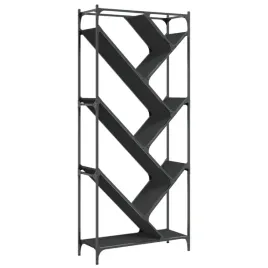 regal-czarny-79x30x180-cm-material-drewnopochodny-i-metal