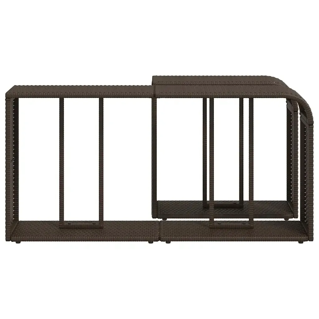 polki-2-szt-brazowe-polirattan