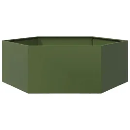 donica-ogrodowa-oliwkowa-szesciokatna-138x120x45-cm-stalowa