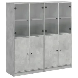 biblioteczka-z-drzwiczkami-szarosc-betonu-136x37x142-cm