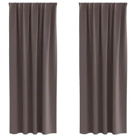 firany-blackout-z-kolkami-2-pcs-ciemny-braz-260-x-140-cm