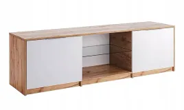 asti-as-160-wb-komoda-rtv-2-drzwiowa-dab-craft-bialy-polysk