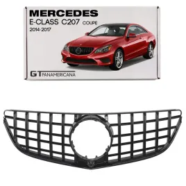 mercedes-e-class-c207-coupe-2014-2017-grill-gt-panamericana-z-kamera-czarny