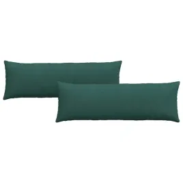 poduszki-na-sofe-2-pcs-ciemna-zielen-120-x-40-cm-tkanina